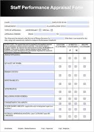 Performance Appraisal Form Templates Word Excel Templates