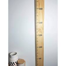 Wooden Height Chart Personalised Childrens Growth Ruler