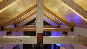 Cathedral ceiling lighting is an exciting challenge. Ultra Warm White Led Strips Light Up The Vaulted Ceilings Of This Custom Home