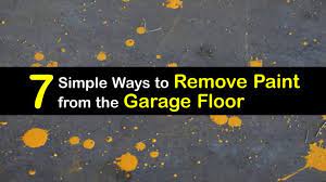 remove paint from the garage floor