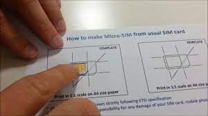 Jak przerobić kartę SIM na micro SIM - YouTube