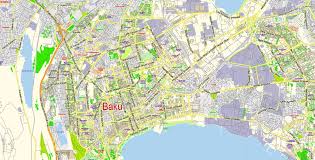 Buy official tickets to formula 1 azerbaijan grand prix here! Baku Map Vector Azerbaijan Eng Az Detailed City Plan Editable Illustrator