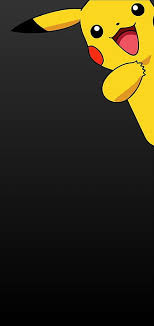 pikachu black background hd phone