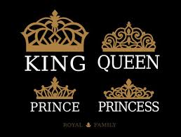 king queen prince and princess set