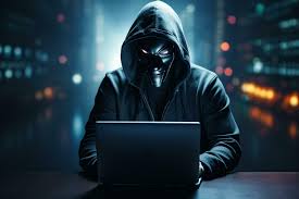 hooded hacker stealing information from