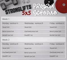 stronglifts 5x5 workout best strength