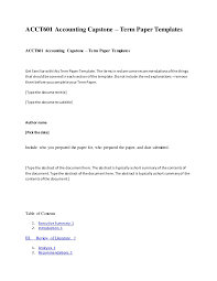 Open as template view source download pdf. 5 Capstone Projects For An Accounting Student