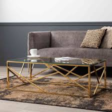 Attica Clear Glass Coffee Table With