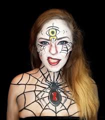 black widow spider halloween makeup