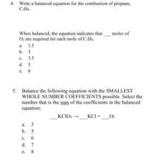 Answered 4 Write A Balanced Equation