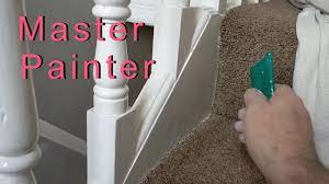 staircase carpet and stringer prep and