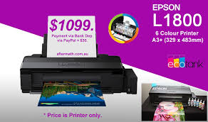 L1800 in creating the next wave of printing innovation, epson original ink tank system printer. Epson L1800 A3 6 Col Ecotank Printer Only Pay Via Bank Aftermath