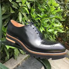 Us 224 25 25 Off Sipriks Mens Carved Calf Leather Oxfords Light Thick Eva Outsole Brogue Shoes Italian Bespoke Goodyear Welted Dress Shoes 44 45 In