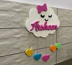 Customised Wall Hanging Name Tag