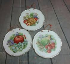 Vintage Mini Fruit Ceramic Wall Plates