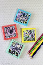 diy coloring book magnets