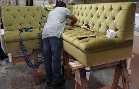 old furniture with new upholstery