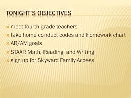 Meet Fourth Grade Teachers Take Home Conduct Codes And
