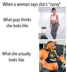 Dedicated to all the “curvy” women that “skinny shame”. : r/meme