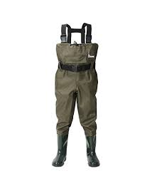 Ouzong Chest Waders For Kids Lightweight Cleated Nylon