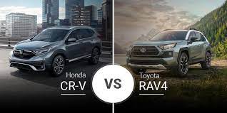 It has an overall length of 182.1 inches, compared with the rav4's length of 180.9 inches. 2020 Honda Cr V Vs 2020 Toyota Rav4 Garber Honda