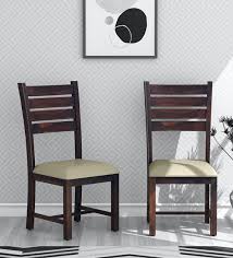 Parsons chairs are upholstered dining chairs that feature straight backs and an armless design. Buy Lincoln Solid Wood Dining Chair Set Of 2 In Provincial Teak Finish Woodsworth By Pepperfry Online Ladderback Dining Chairs Dining Furniture Pepperfry Product