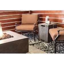 Prism Hardscapes Pebble 56 Inch Oval Gas Fire Pit Ph 410