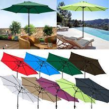 8ft 9ft Outdoor Patio Umbrella Aluminum