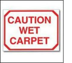 caution sign wet carpet 50 pack