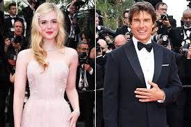 elle fanning reacts to tom cruise s