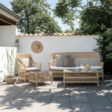 Sika Design Dawn 3 Seater Outdoor Sofa In Gray White