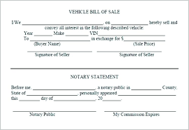 Bill Of Sale Template Nc Bill Of Sale Nc Boat Bill Of Sale Template