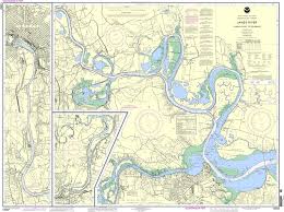 Noaa Chart 12252 James River Jordan Point To Richmond