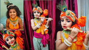 baby krishna makeup look