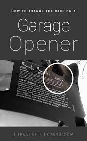 code on your garage door opener