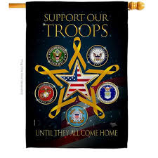 Military Troops Service House Flag