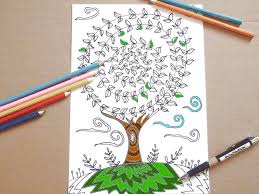 Tree of life coloring pages for adults