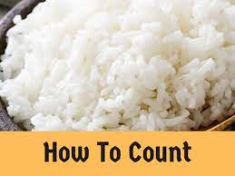 how to count calories for cooked rice