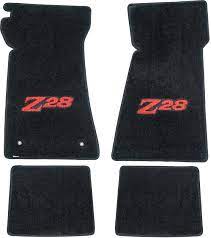 1978 camaro z28 black floor mat set