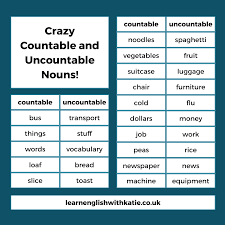 difficult countable and uncountable nouns