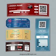 Cinema Tickets Designs Vector Free Download