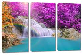 Cascading Forest Waterfall Canvas Print