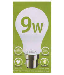 Cema Lighting 9w Led Bulbs Cool Day Light Pack Of 2 Buy