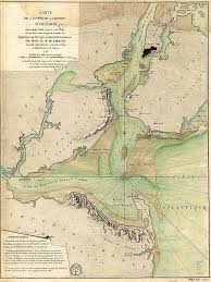 New York Bay Map 1778 Nautical Chart Of Hudson River In 3