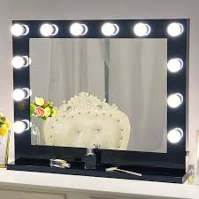Hollywood Lighted Vanity Mirror With Dimmer Bulbs Chende Tabletop Or Chende Hollywood Vanity Mirror