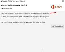 how to activate office 2019 or 2016