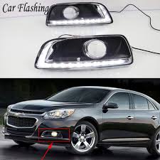 Us 51 3 24 Off Drl For Chevrolet Malibu 2012 2013 2014 2015 Daytime Running Lights Fog Lamp Cover Headlight 12v Daylight Car Styling Chevy In Car