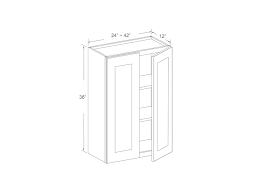 Wall Cabinet 36 High Double Door