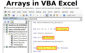 Vba Arrays Examples Types How To Use Excel Vba Arrays