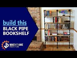 industrial black pipe bookshelf